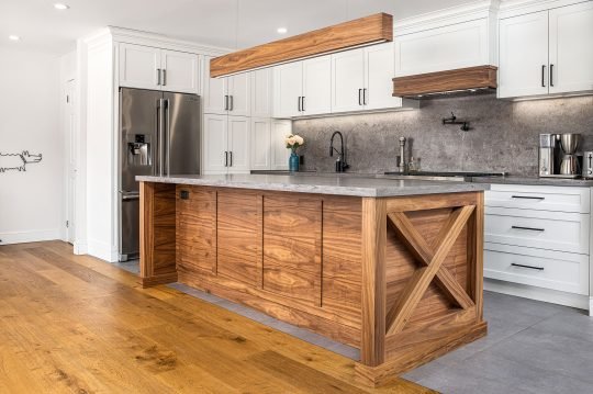 Cozy kitchen corner with breakfast nook, photographed for a Toronto lifestyle brand