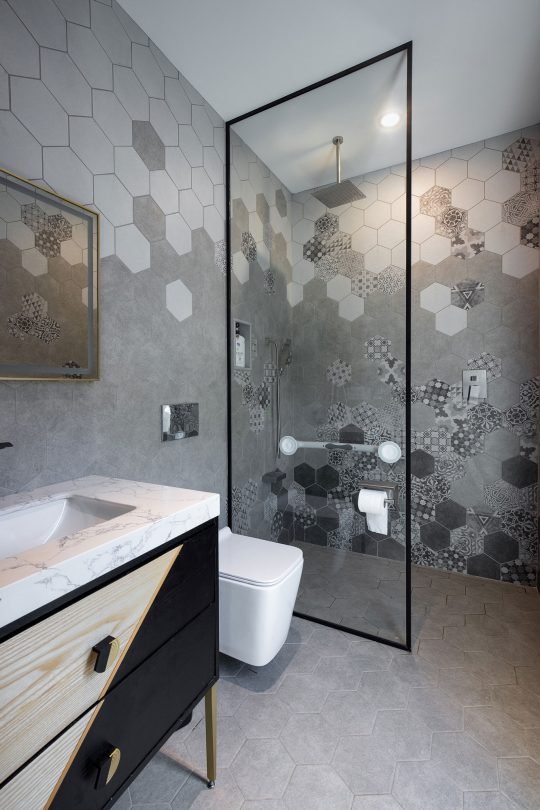 Professional interior photo of a luxury bathroom in the GTA