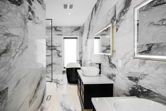 Professional interior photo of a luxury bathroom in the GTA