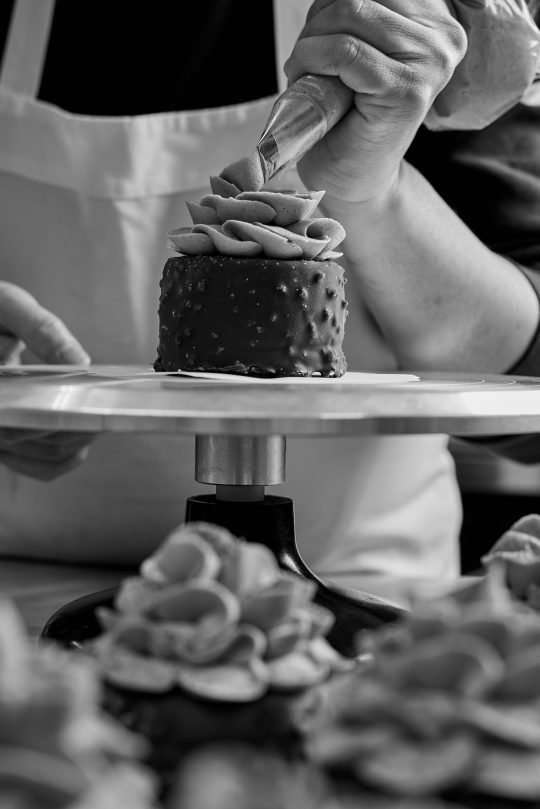 Artisan bread loaf from a Toronto bakery, styled for a commercial food photography shoot