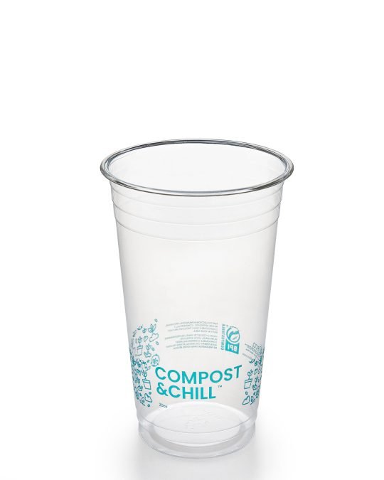 Plastic Reusable Cold Cup. Organic and recyclable for party and events