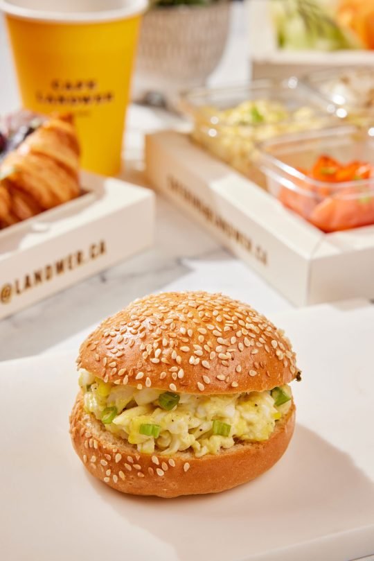 Juicy beef burger with lettuce, tomato, and cheddar cheese, photographed for a Toronto restaurant menu